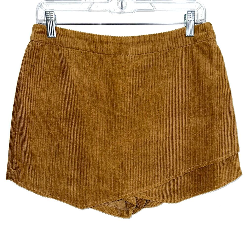 Altar’d State Corduroy Camel Tan Skort Size Medium